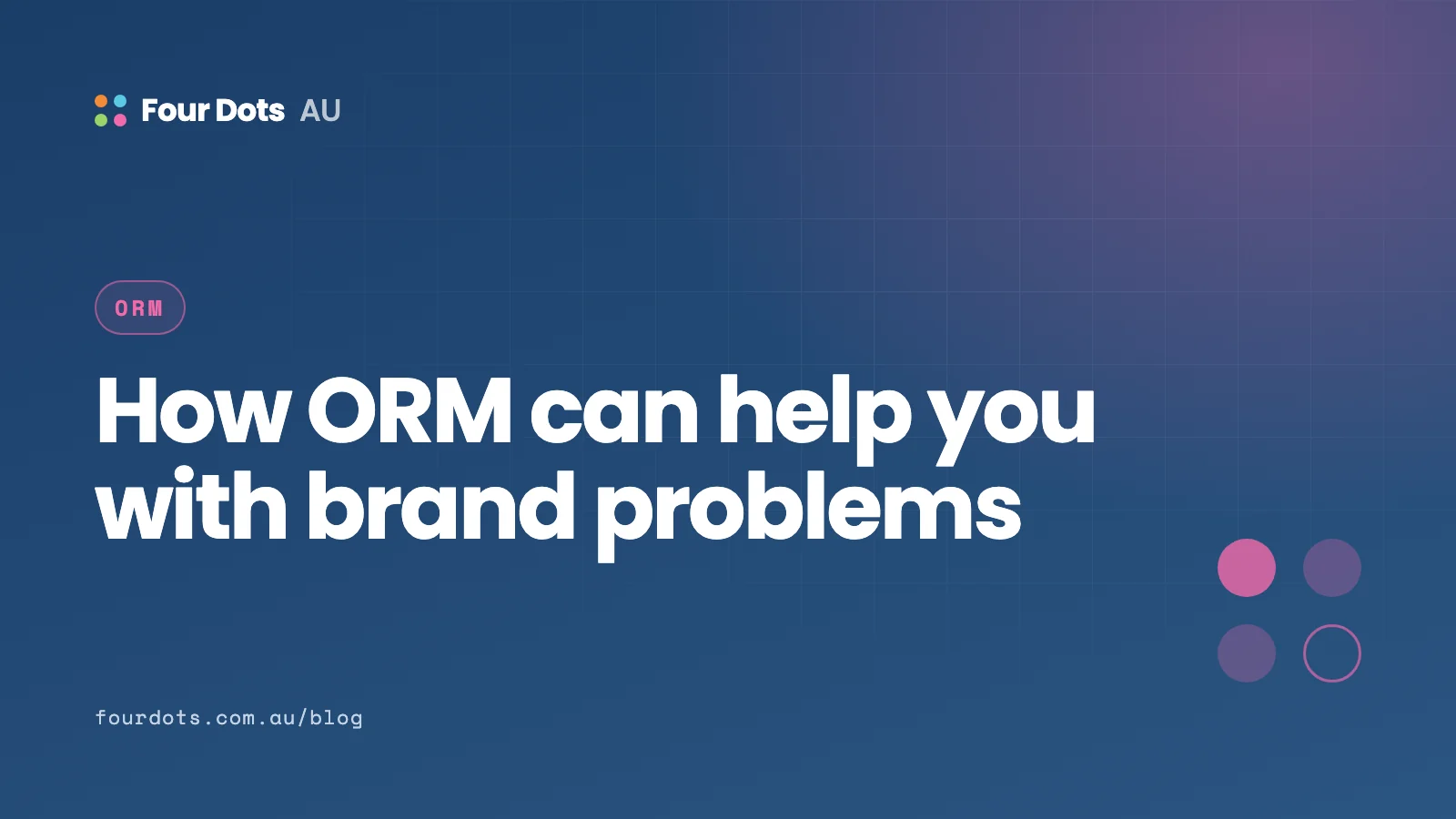 How ORM can help you with brand problems