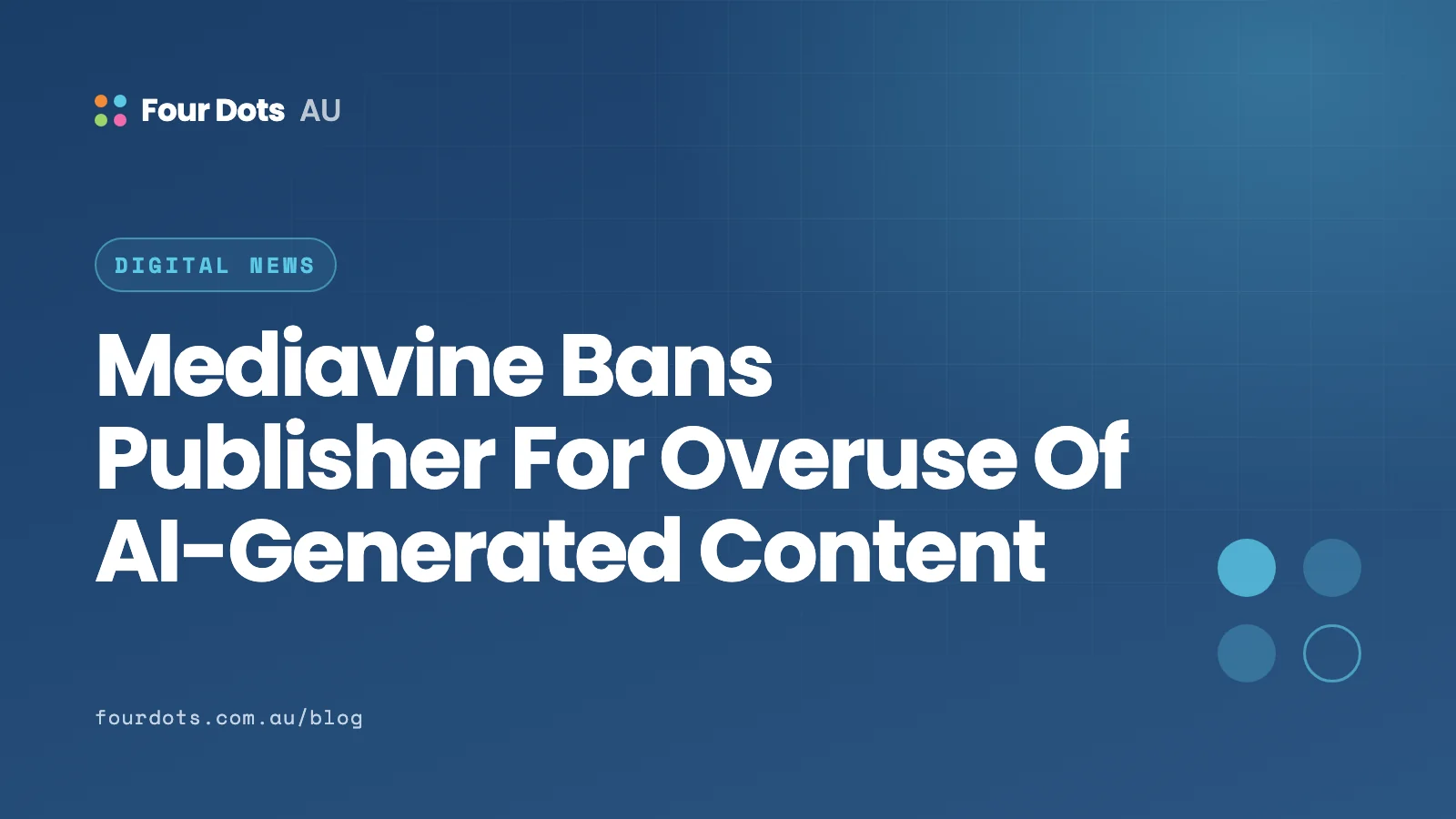 Mediavine Bans Publisher For Overuse Of AI-Generated Content
