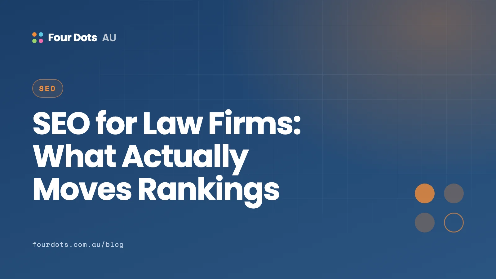 SEO for Law Firms: What Actually Moves Rankings